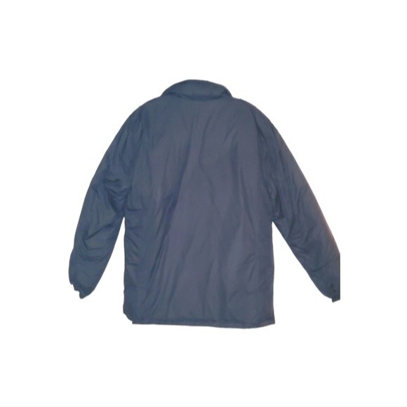 Tommy Hilfiger Puffer Coat Men Large Blue Vintage Style 6 Pocket - Picture 8 of 8